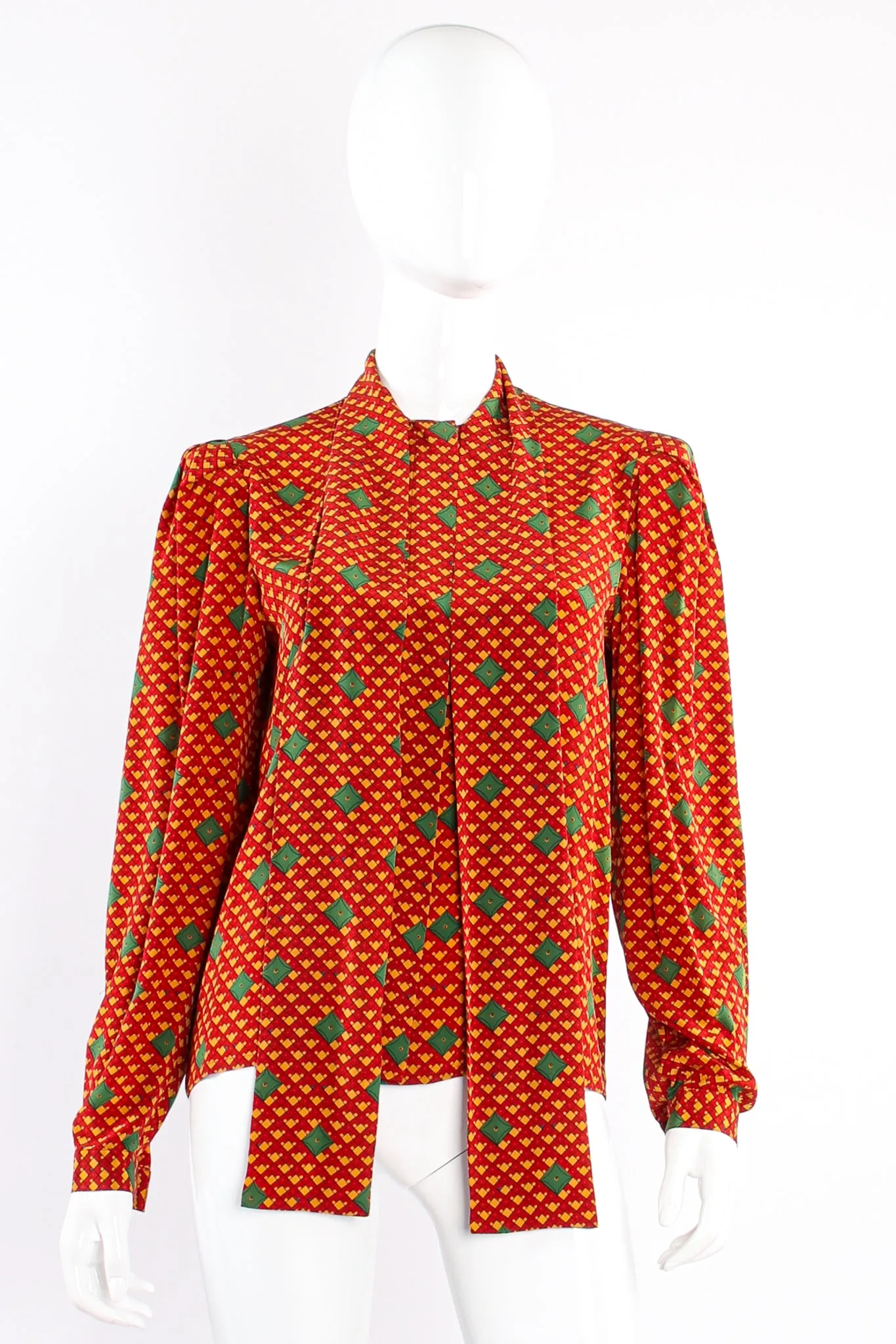 Tessellation Print Blouse & Skirt Set