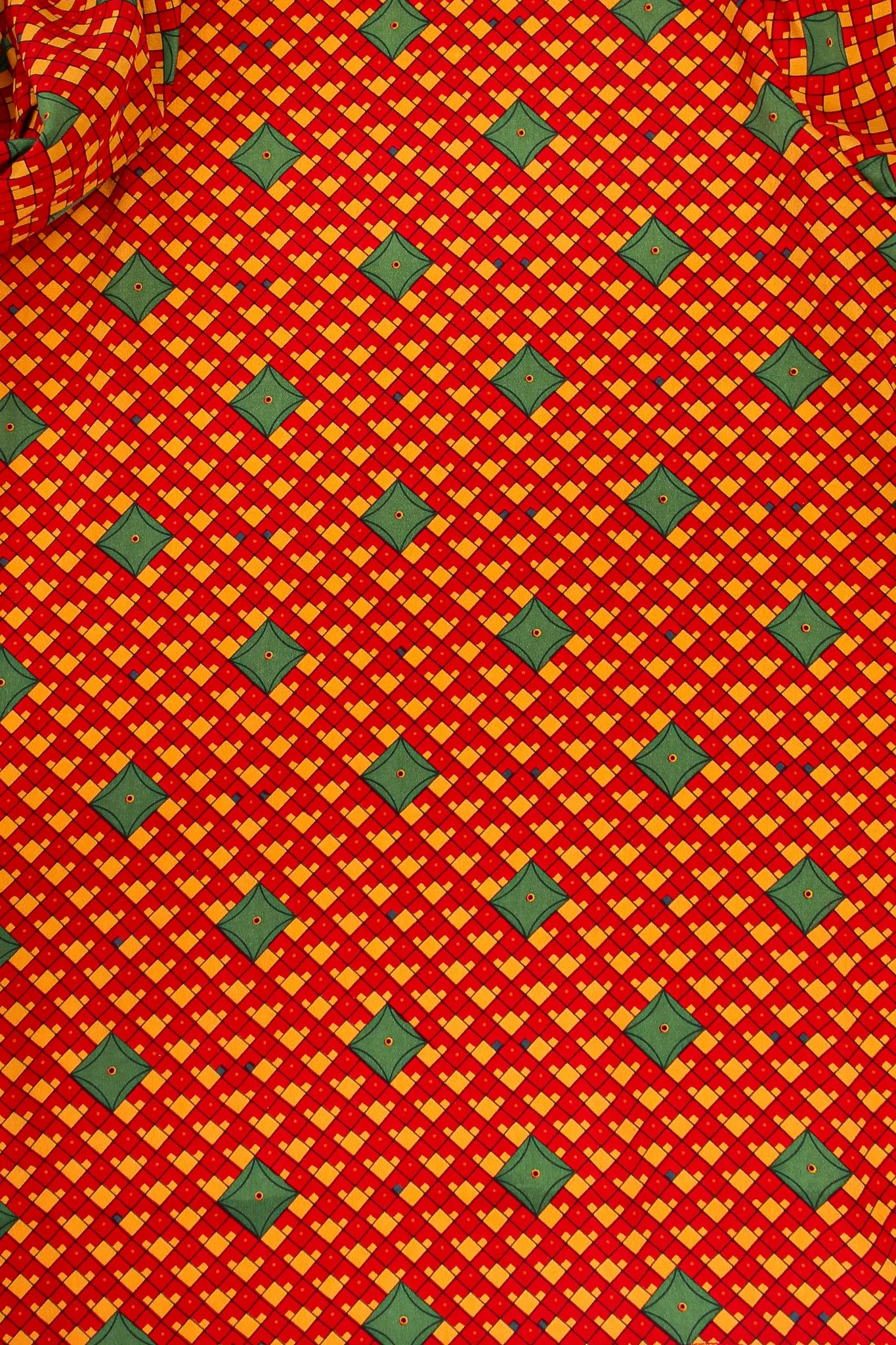 Tessellation Print Blouse & Skirt Set