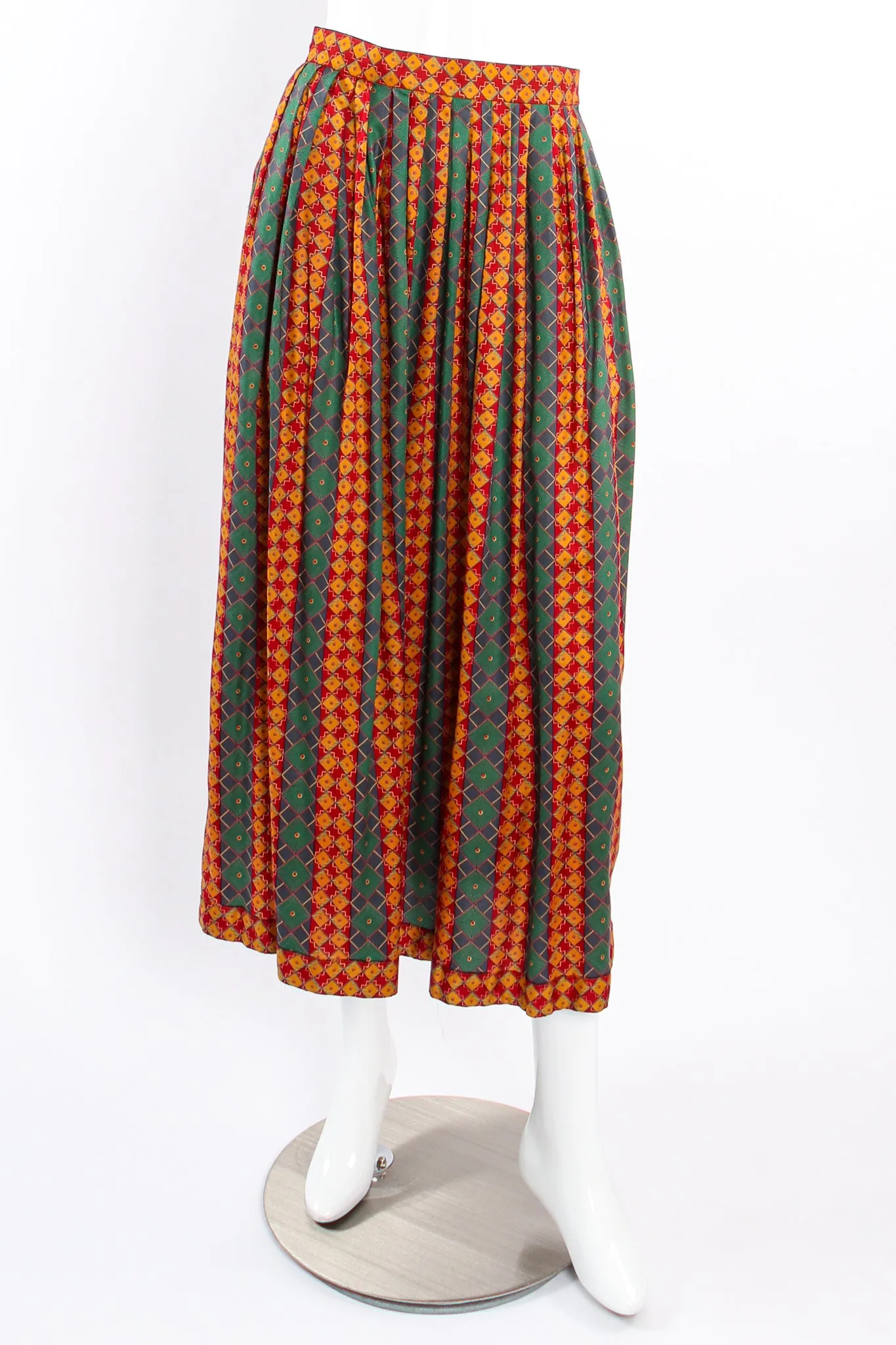 Tessellation Print Blouse & Skirt Set