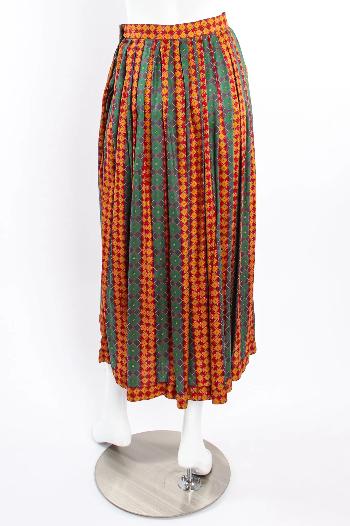 Tessellation Print Blouse & Skirt Set