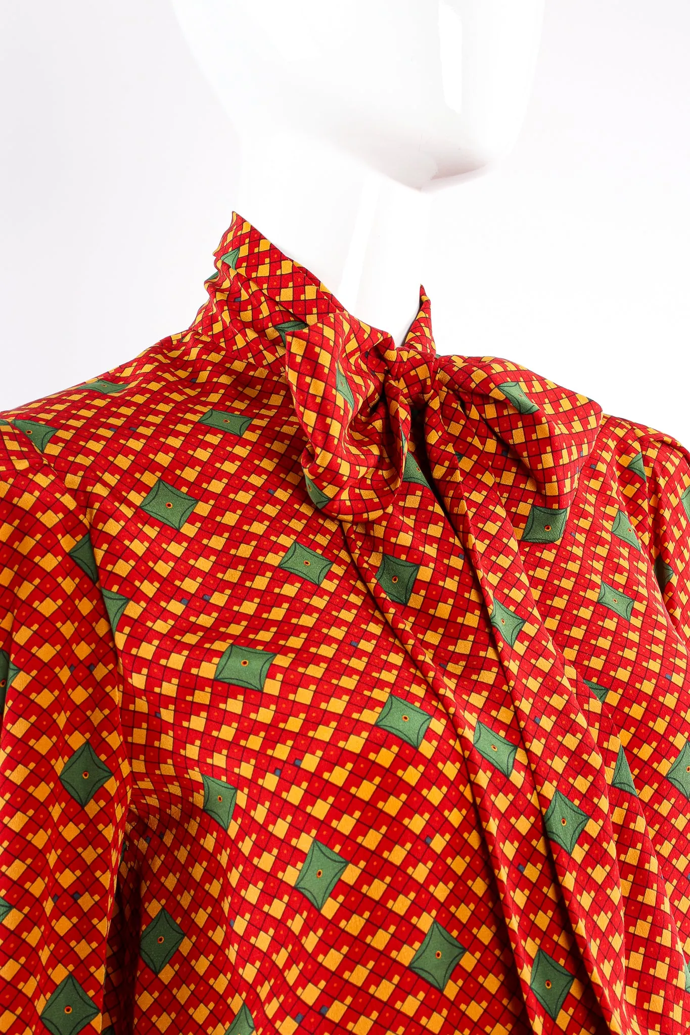 Tessellation Print Blouse & Skirt Set