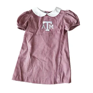 Texas A&M A-Line Gingham Dress