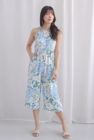 Teya Halter Jumpsuit In Blue