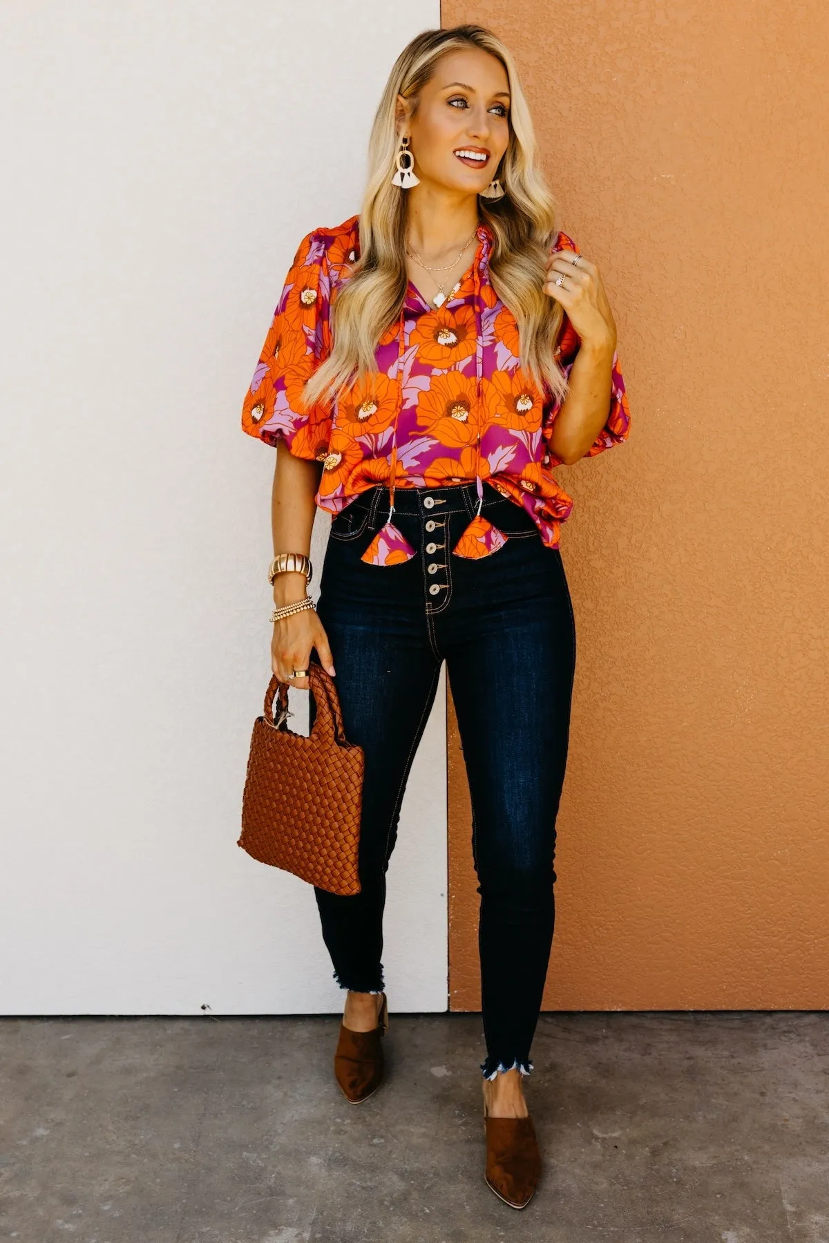 The Chana Floral Puff Sleeve Blouse