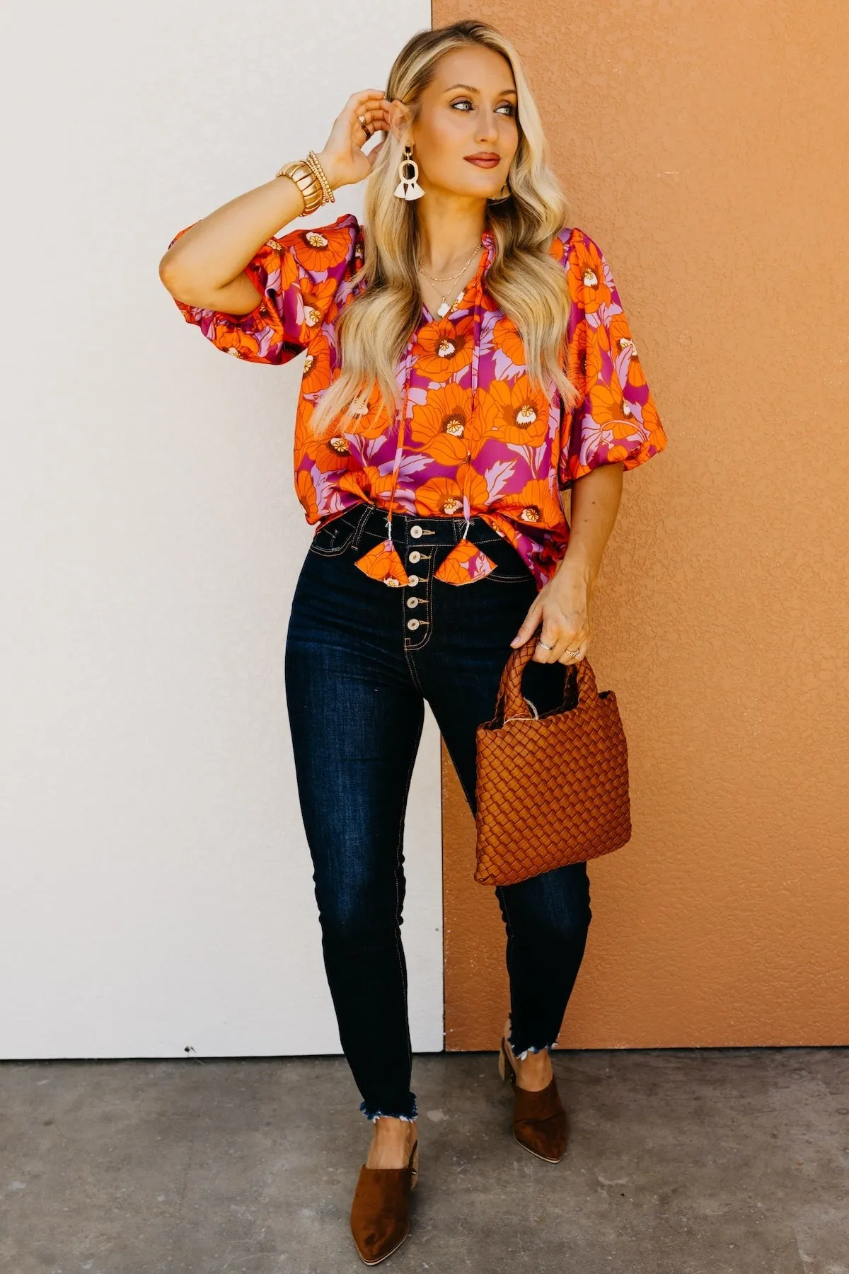 The Chana Floral Puff Sleeve Blouse