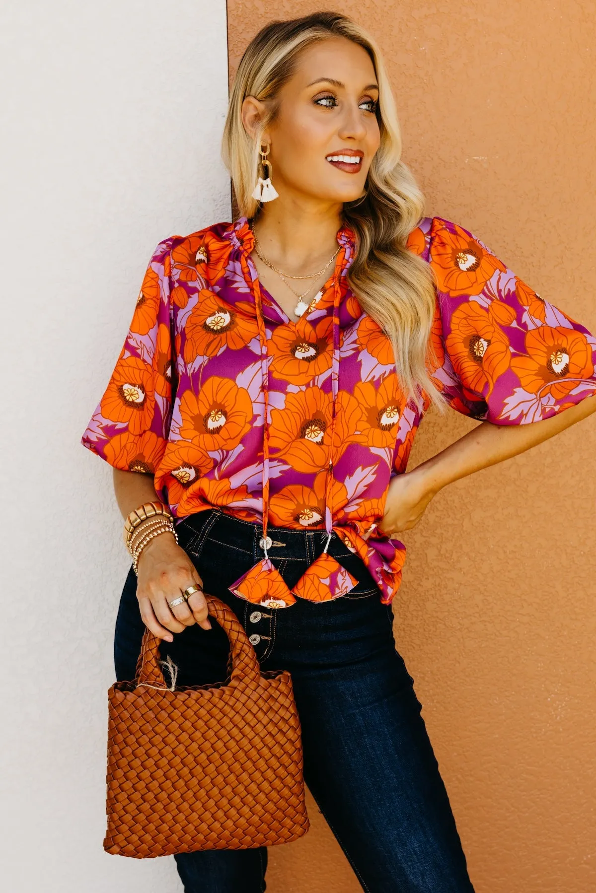 The Chana Floral Puff Sleeve Blouse