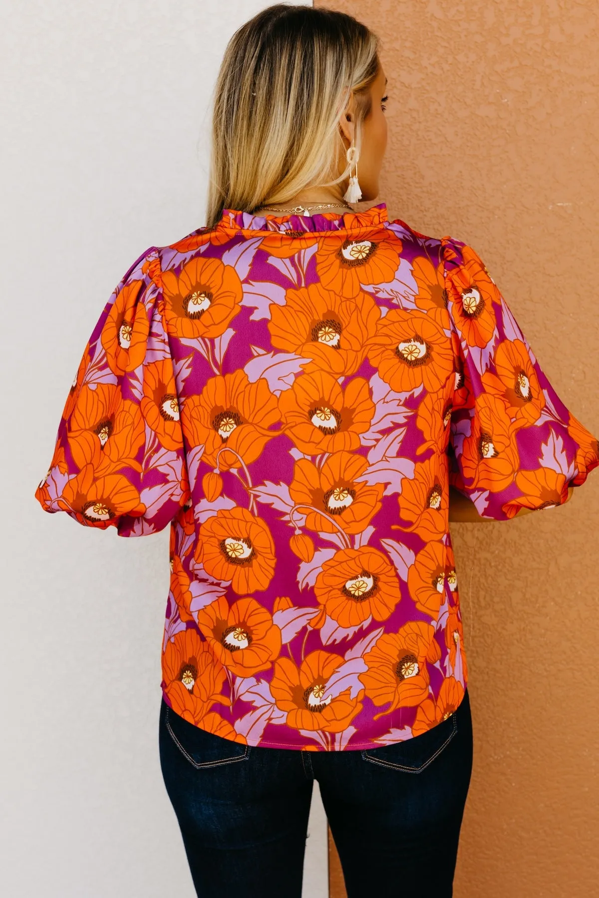 The Chana Floral Puff Sleeve Blouse