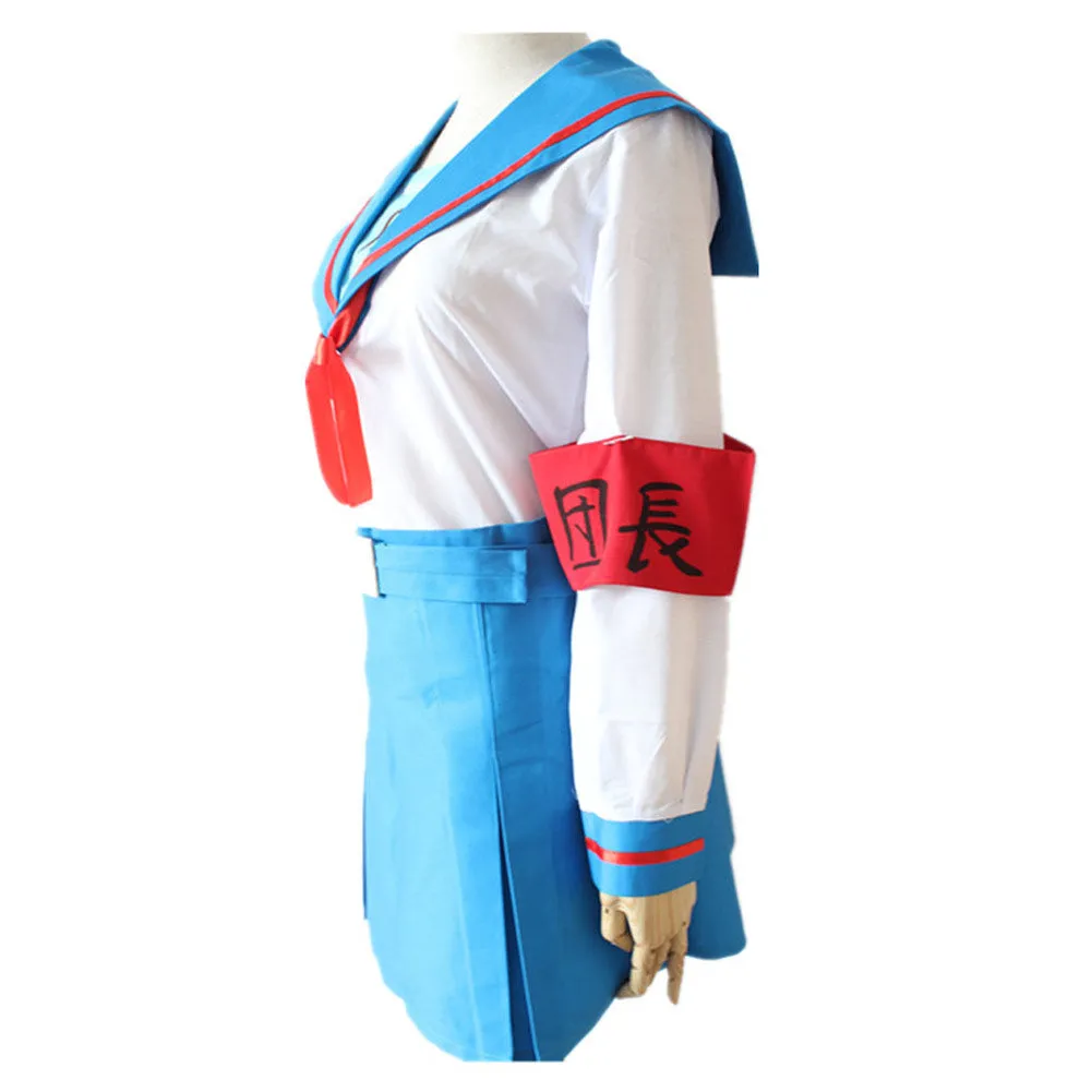 The Melancholy of Haruhi Suzumiya SOS Brigade Uniform Cosplay Costume Sailor Suit  Outfits Halloween Carnival Suit