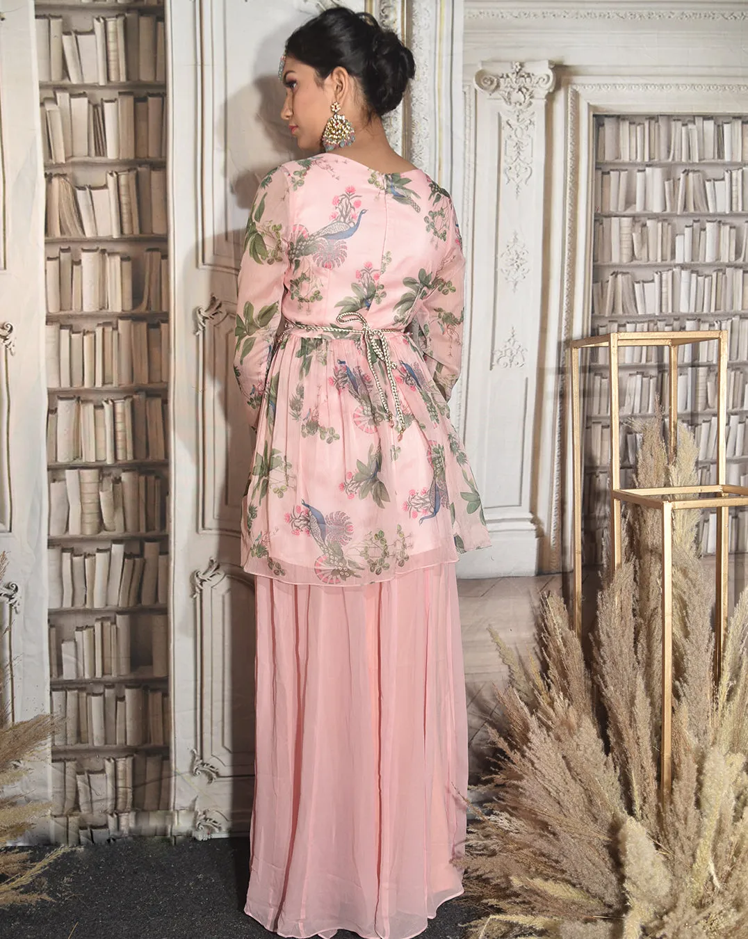 The Pink Paradise Plazzo Set