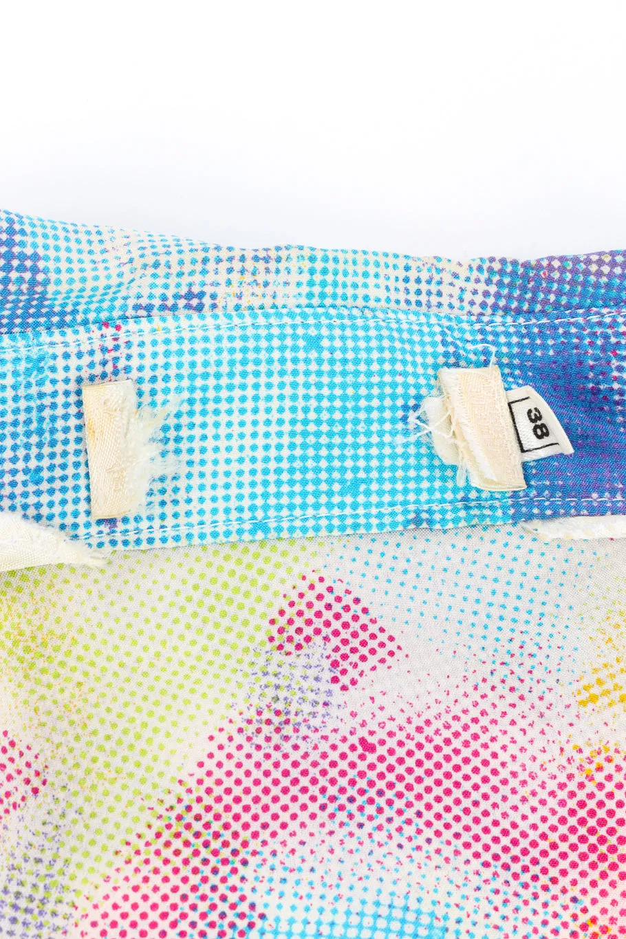 Tie-Dye Pixel Printed Blouse