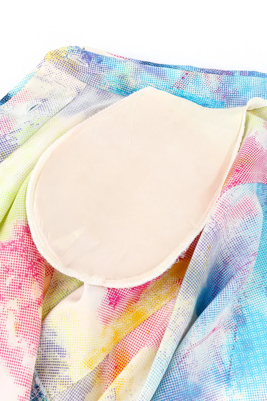 Tie-Dye Pixel Printed Blouse