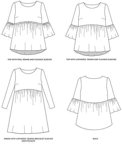 Tilly and the Buttons - Indigo top and dress
