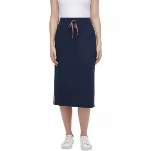 Tommy Hilfiger Women's Side Stripe French Terry Midi Skirt