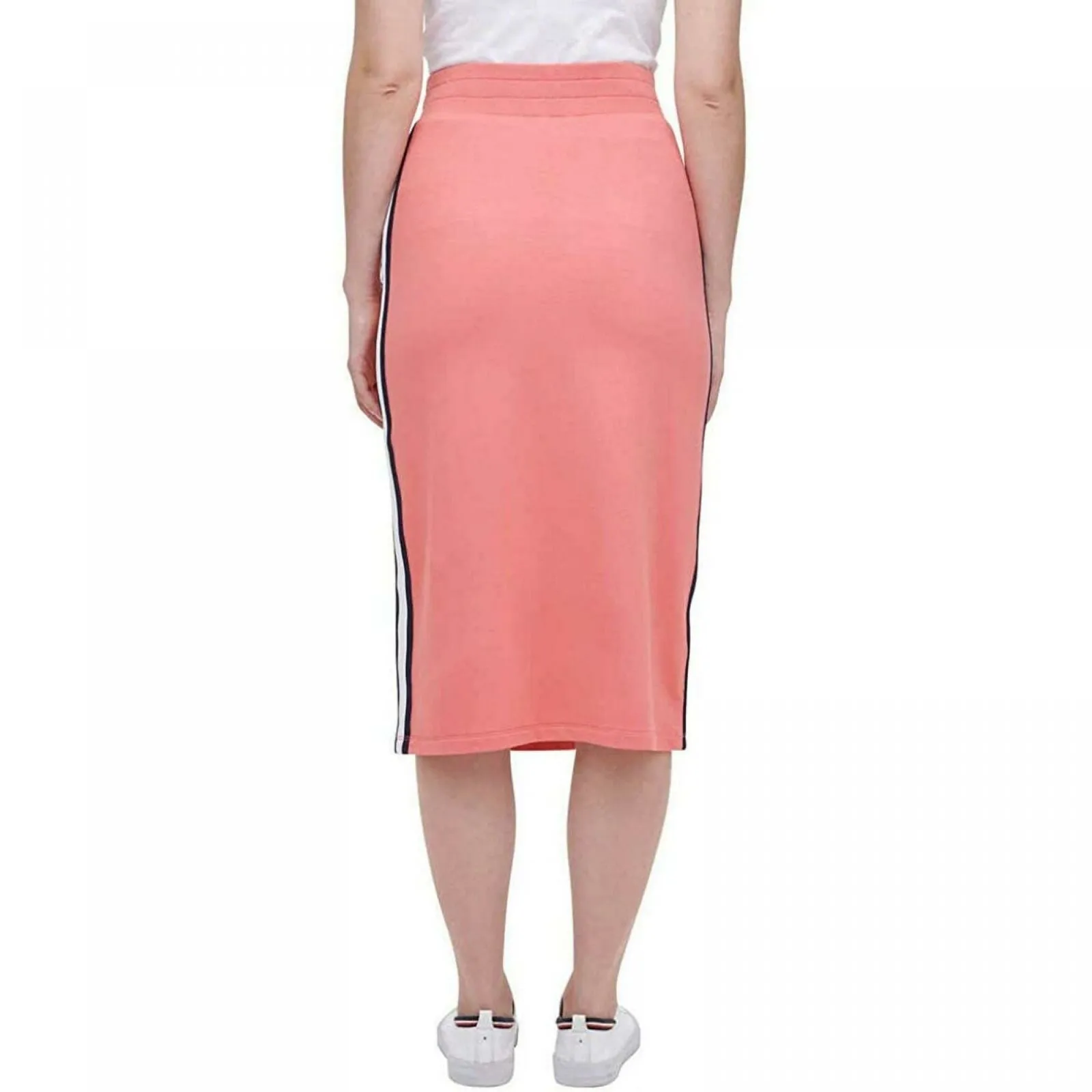 Tommy Hilfiger Women's Side Stripe French Terry Midi Skirt