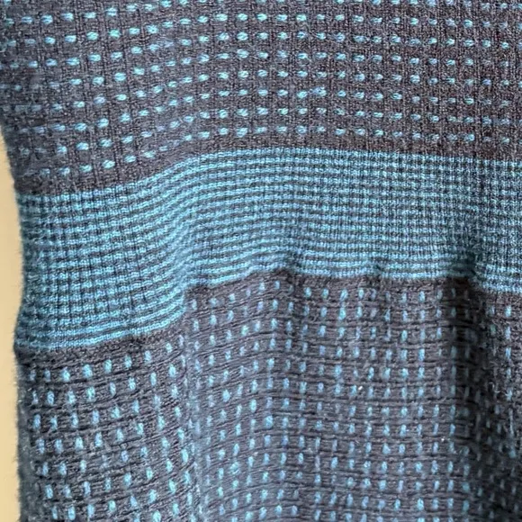 TORY BURCH Knit A-line Dress Navy Blue Cap Sleeve Knee Length Size US XS