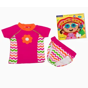 Two piece girls swim suit