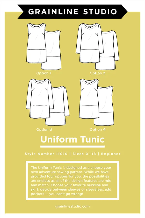 Uniform Tunic Pattern -- Grainline Studio