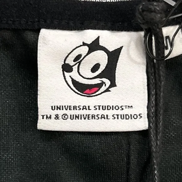 Universal Studios Straight Skirt Women's L Green Felix The Cat Graphic Midi New