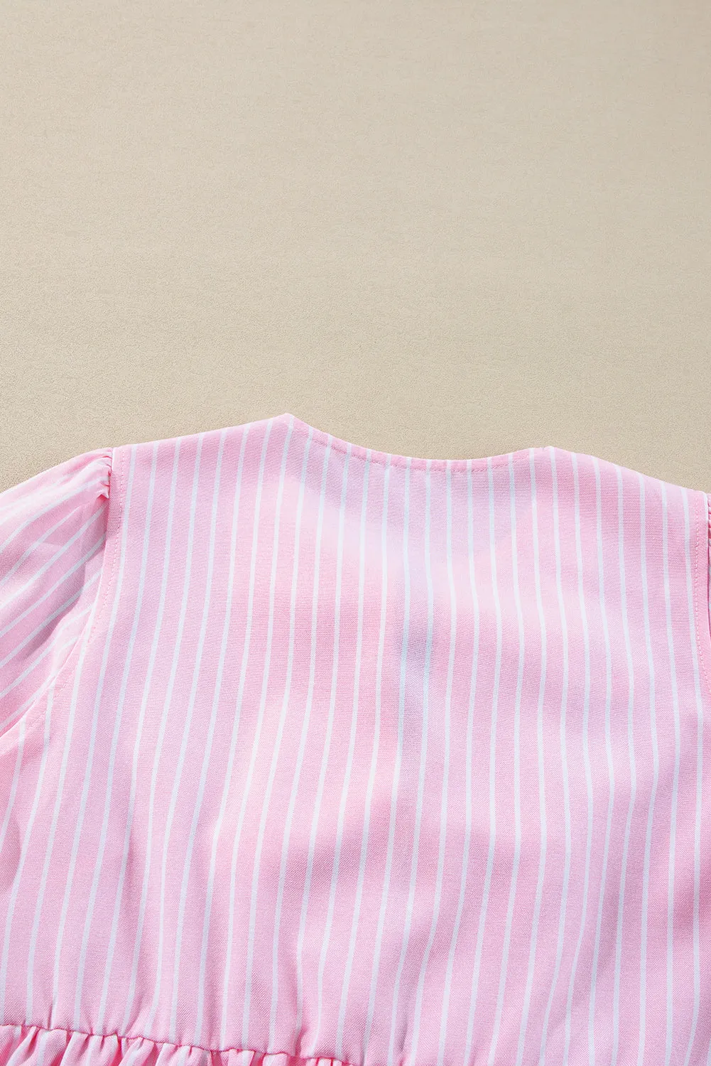 Valerie Bow Striped Blouse
