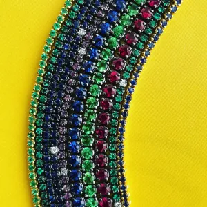 VENICE TENNIS BRACELET  -TSAVORITE