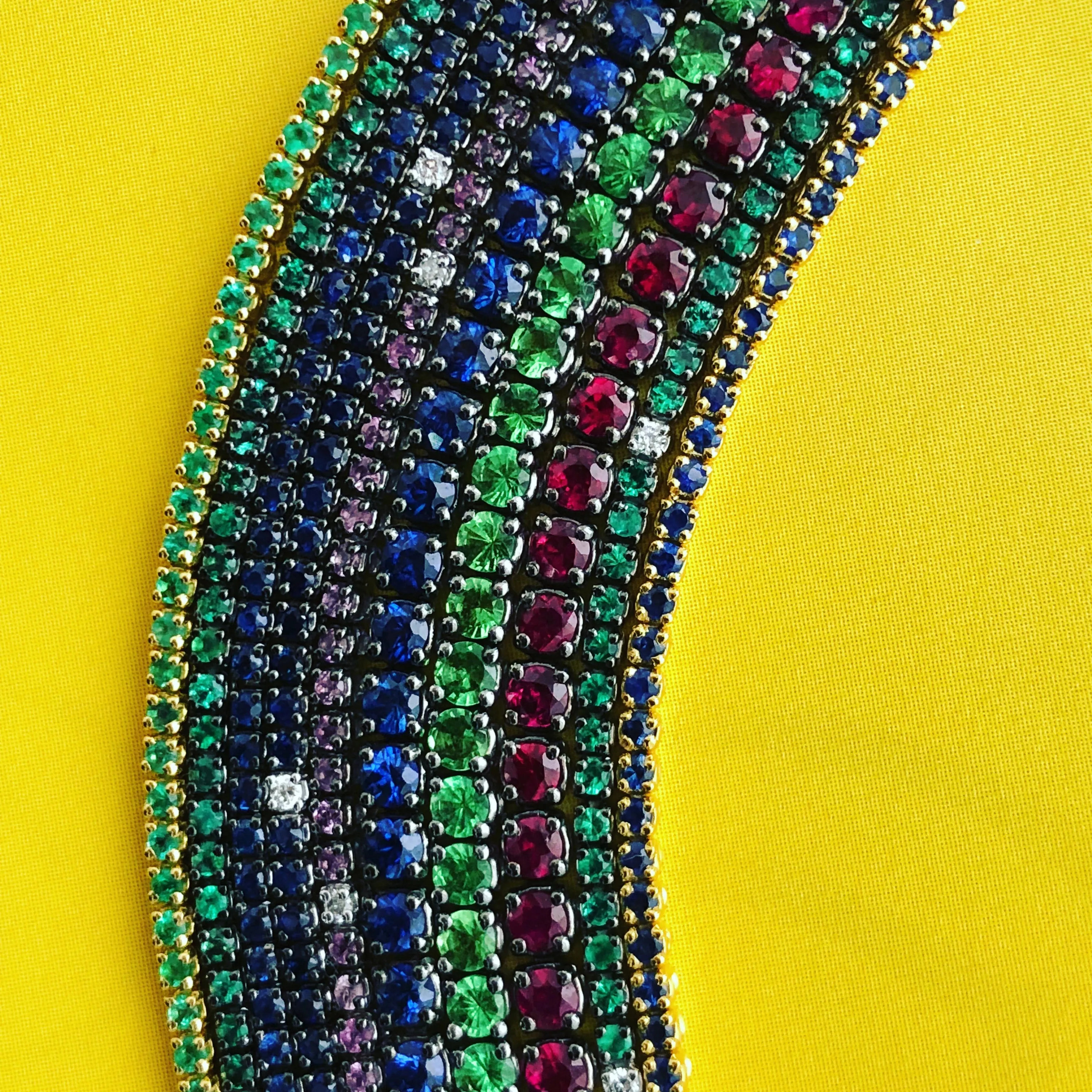 VENICE TENNIS BRACELET  -TSAVORITE