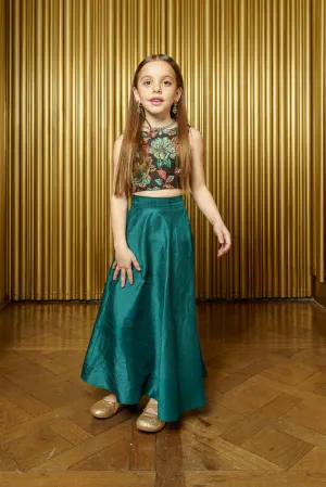 VIENNA Raw Silk Kids Skirt