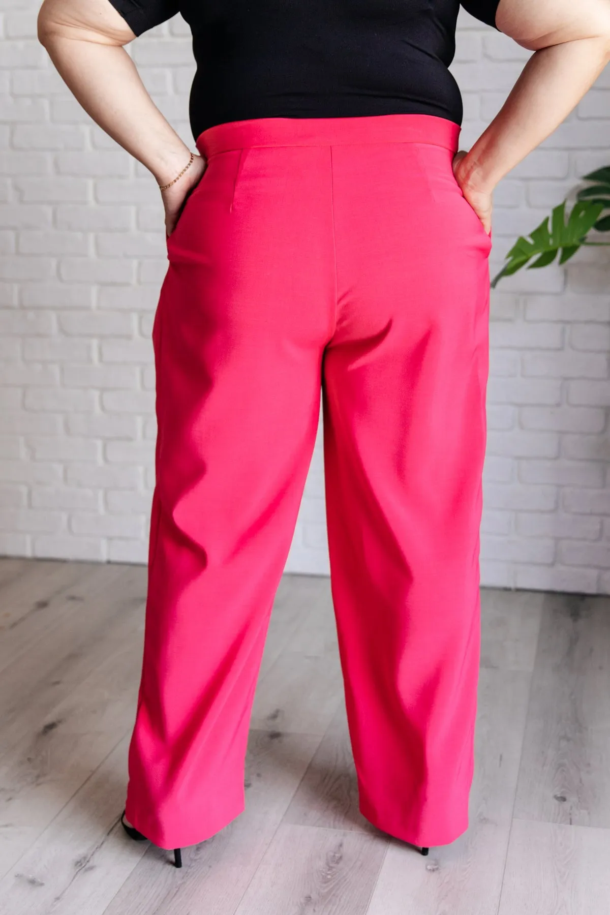 Vigilante Stuff Pleated Trousers In Hot Pink