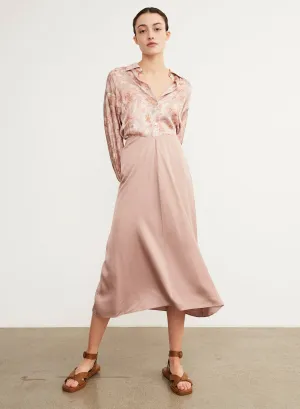 Vince Draped Pleat Skirt