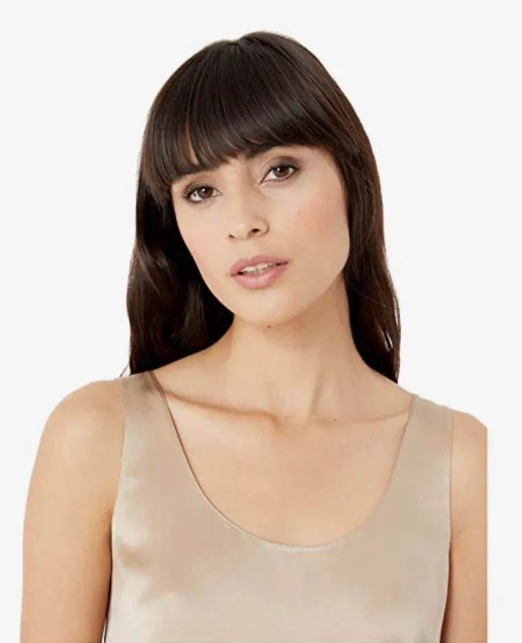 Vince Satin Tank in Sandollar
