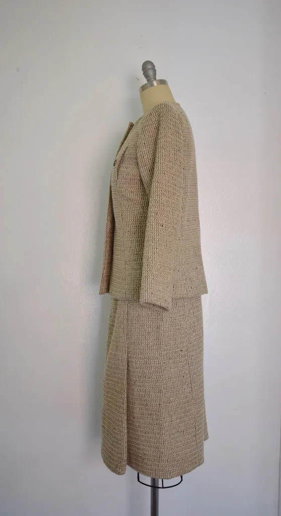 Vintage 1960s Christian Dior for Saks Fifth Avenue Wool Suit