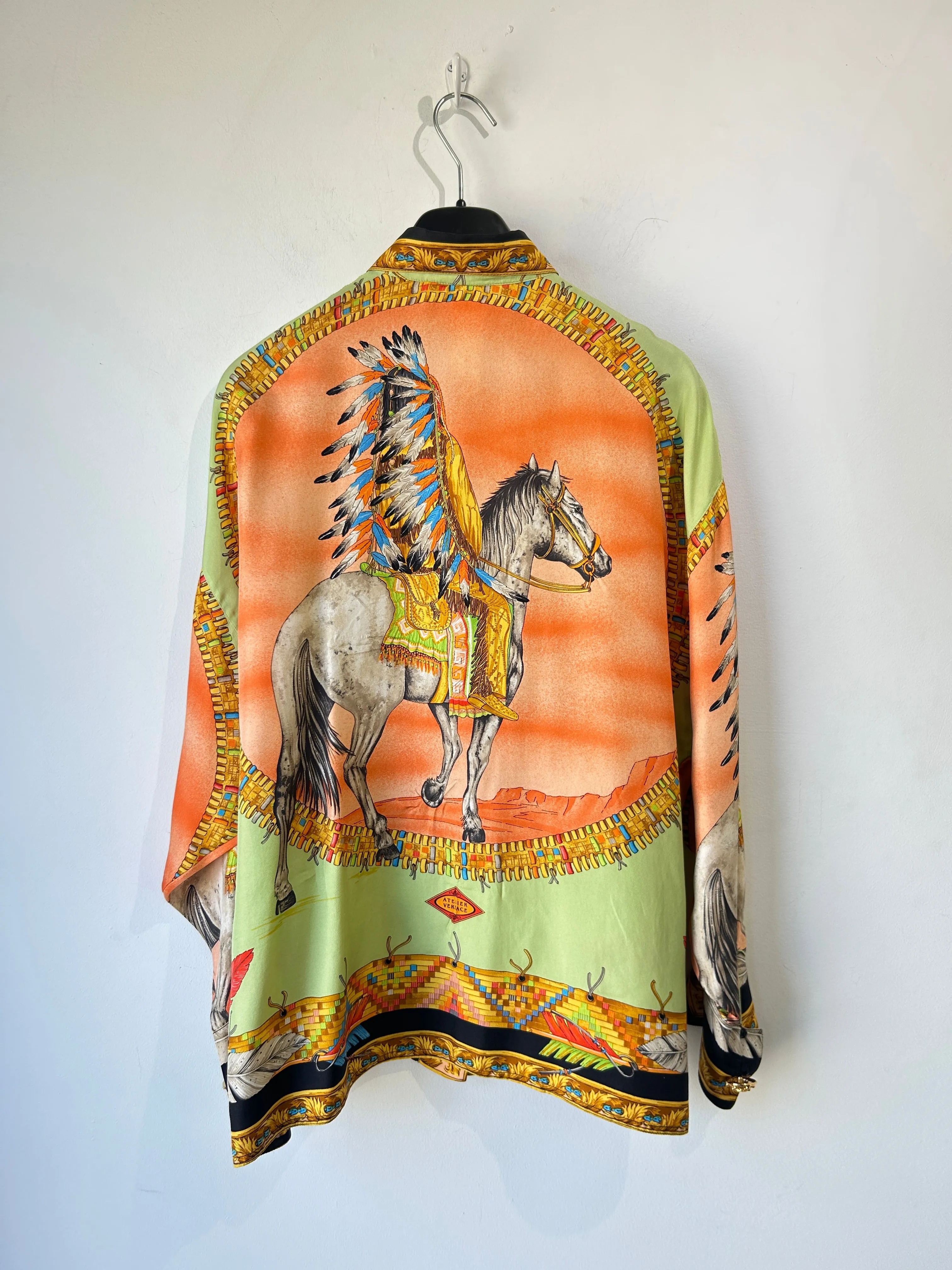 Vintage Gianni Versace Silk Printed Top