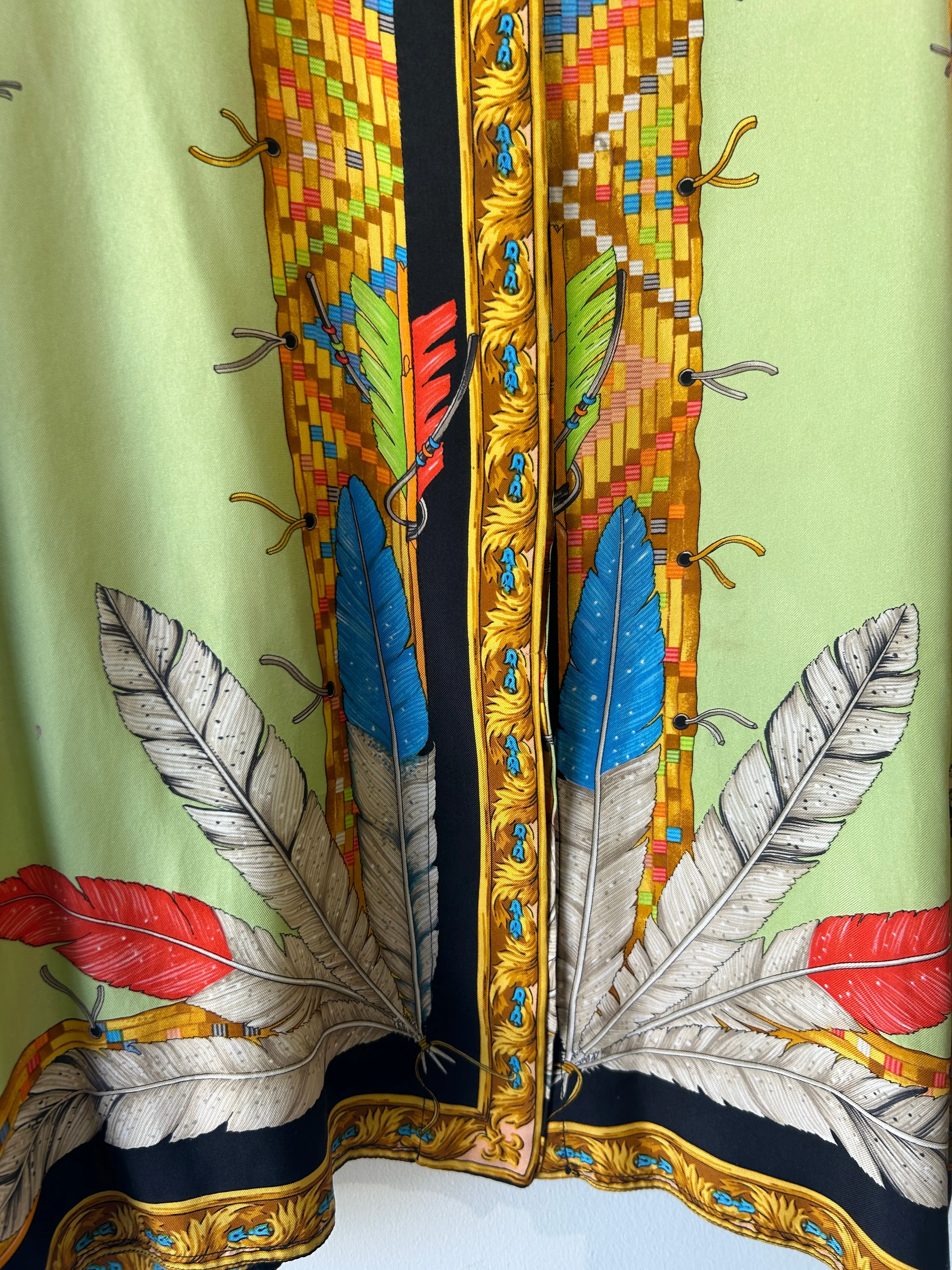 Vintage Gianni Versace Silk Printed Top