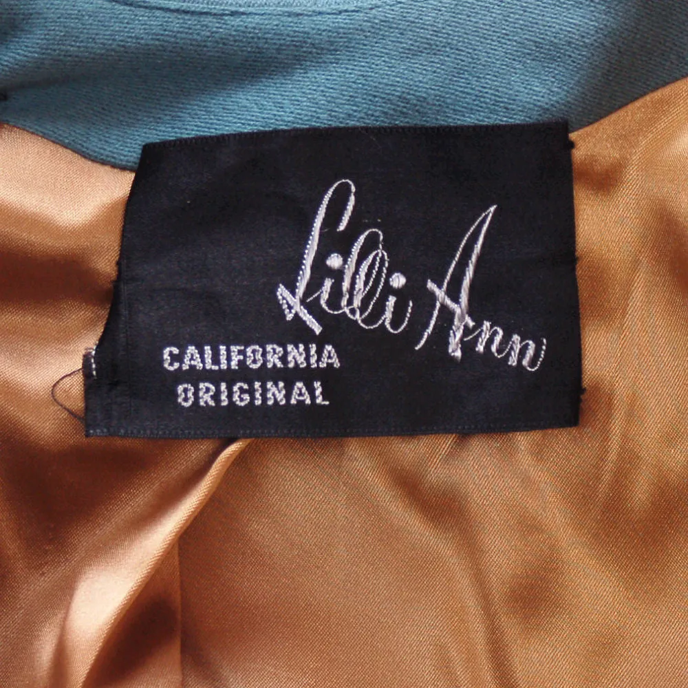 Vintage Ladies Gabardine  Suit  Lilli Ann Wool Suit Fantastic 1940S NOS Small