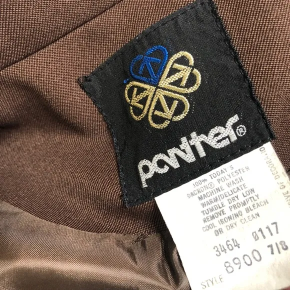 Vintage Panther Brand Career Blazer Skirt Suit