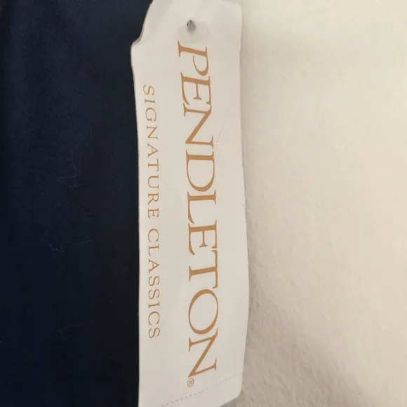 VINTAGE PENDLETON NWT 100% Virgin Wool Navy Blue Midi Skirt