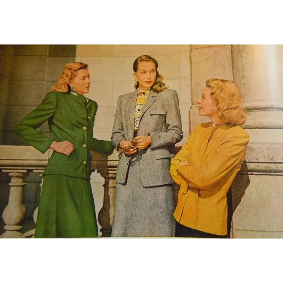 Vintage Sweater Suit 100% Cashmere Dorine Liebert Beige Sz 4