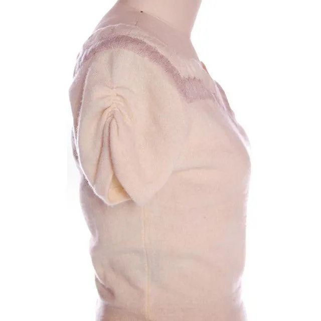 Vintage Sweater Suit 100% Cashmere Dorine Liebert Beige Sz 4