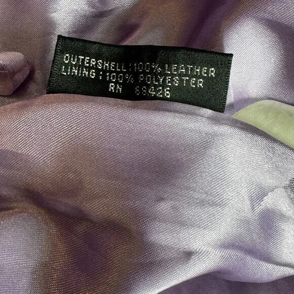 Vintage Wilson’s Leather Pelle Studio Lavender Leather Skirt EVC