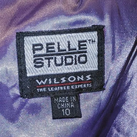 Vintage Wilson’s Leather Pelle Studio Lavender Leather Skirt EVC