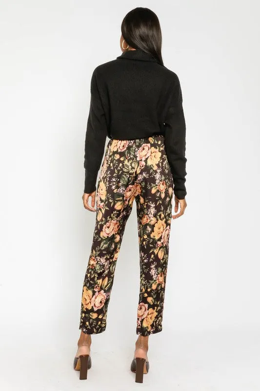 WEEKENDER FLORAL PRINT PANTS