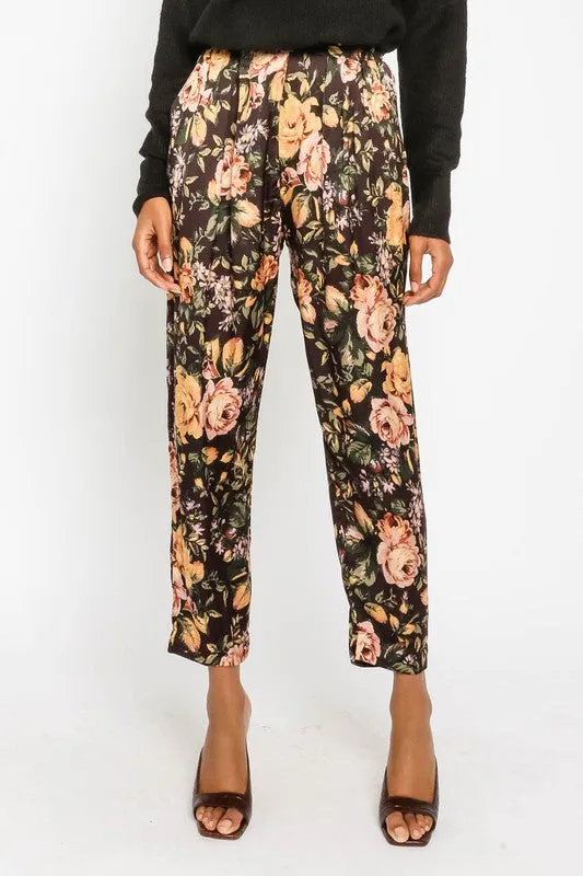 WEEKENDER FLORAL PRINT PANTS