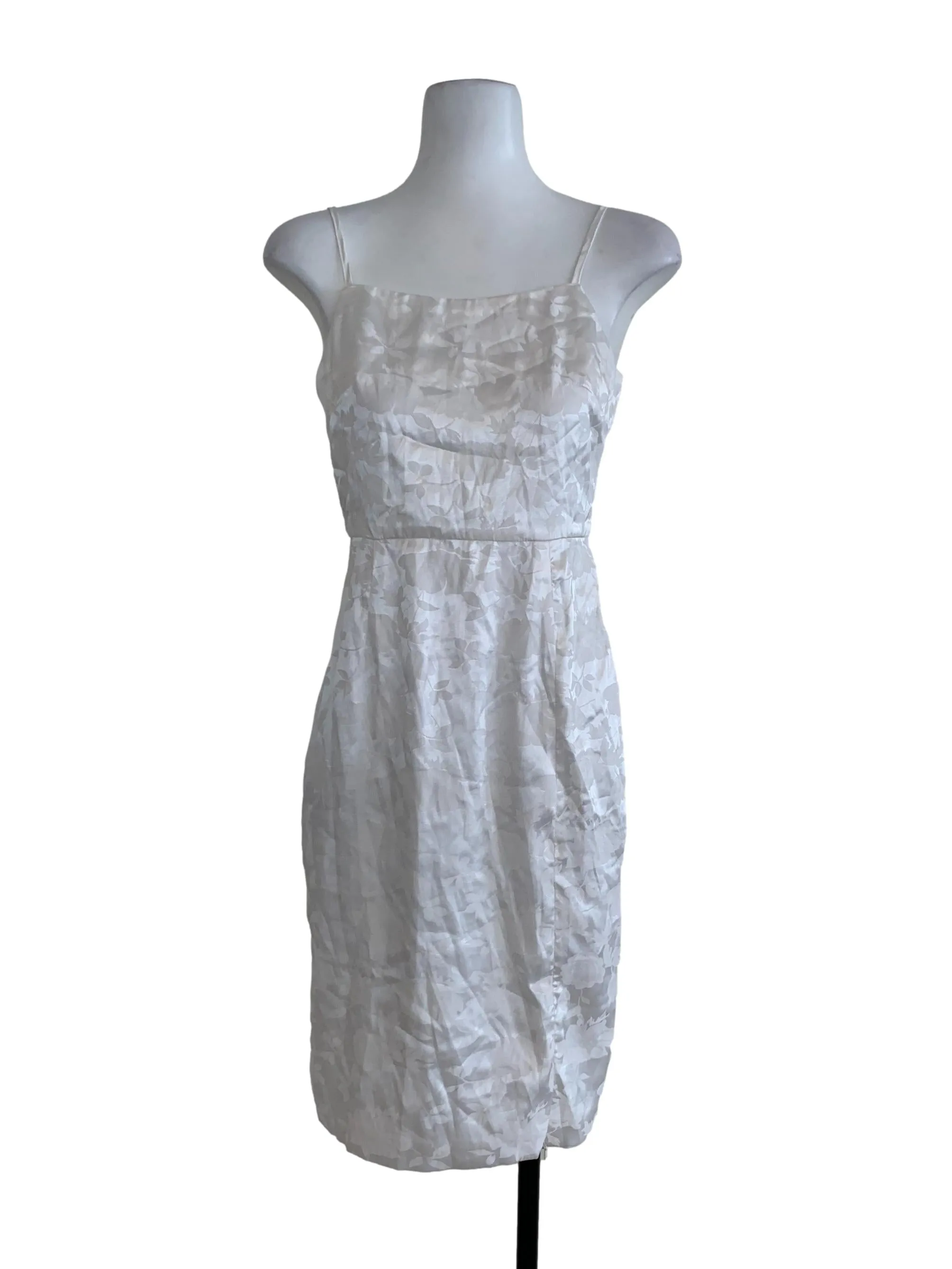 White Floral A-Line Dress