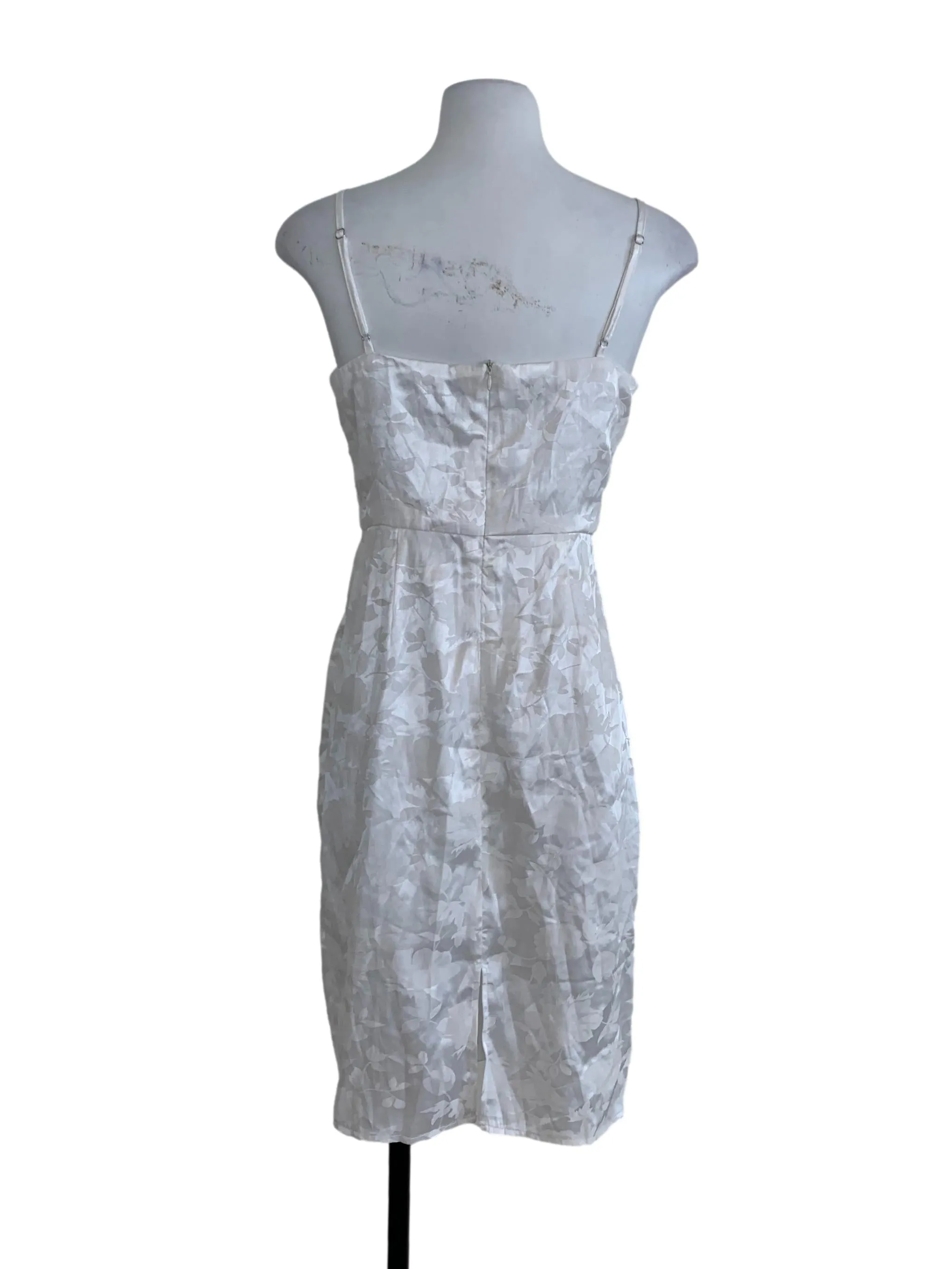 White Floral A-Line Dress