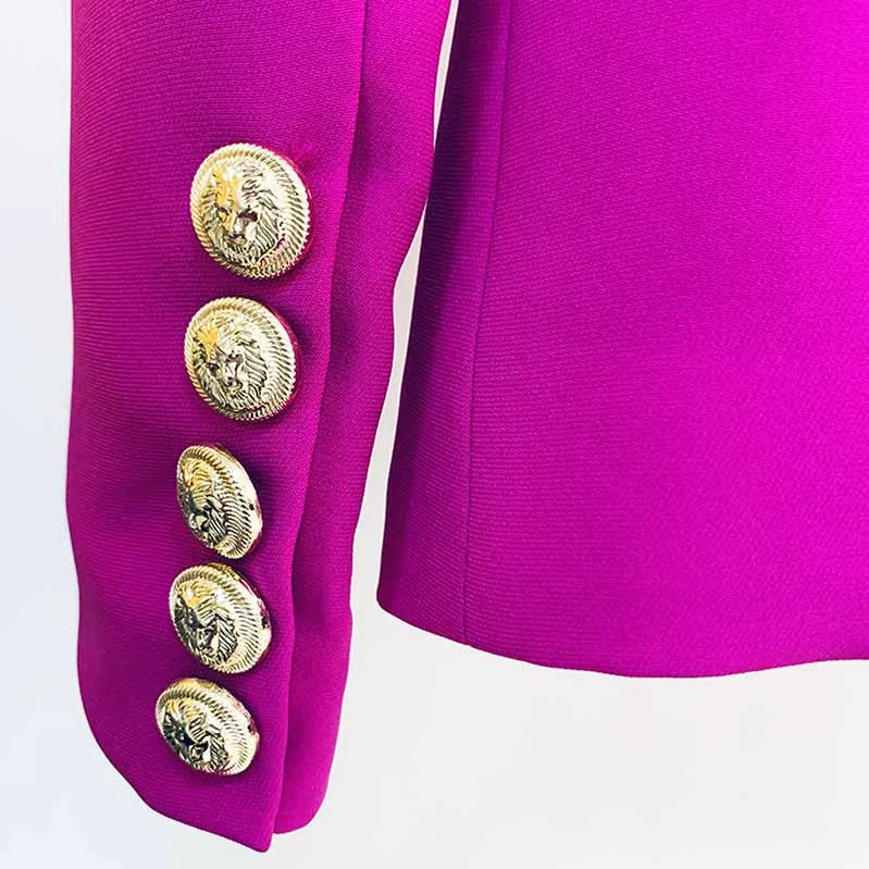 Women's Magenta Pantsuit Blazer Long Pants Wedding Pantsuit for women