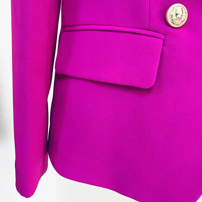 Women's Magenta Pantsuit Blazer Long Pants Wedding Pantsuit for women