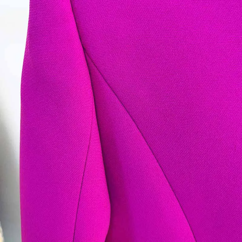 Women's Magenta Pantsuit Blazer Long Pants Wedding Pantsuit for women