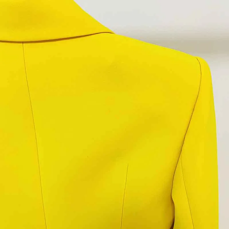 Women's Yellow Pantsuit Blazer High Waisted Flare Pants Suit Wedding Pantsuit