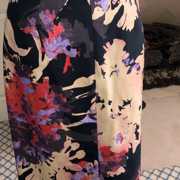 Worth Collection Cotton Blend Embellished Straight Skirt New Size 6