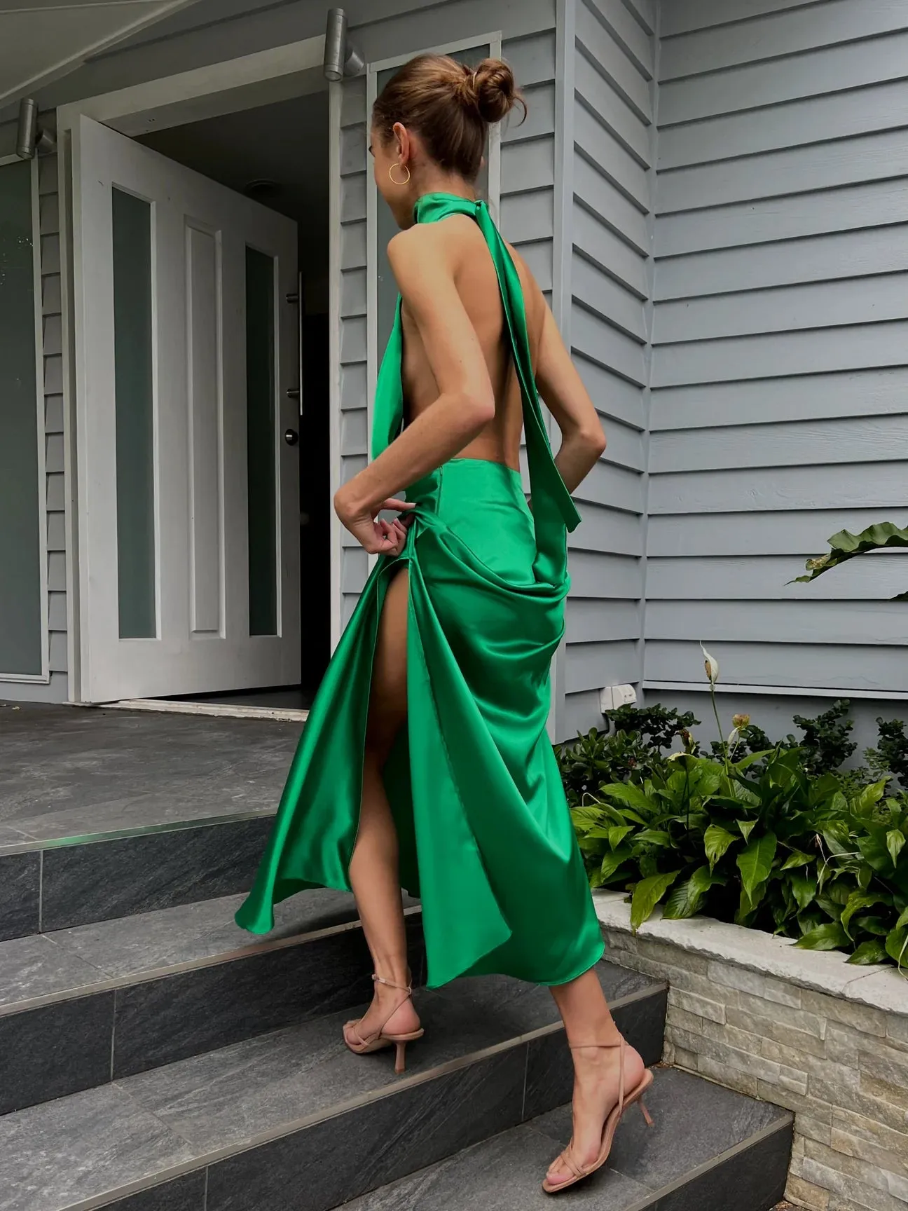 YLD - Green Halter Maxi